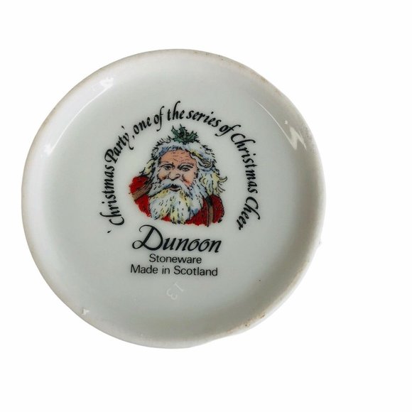 Dunoon Christmas Cheer Series Mug Scotland Stoneware Victorian Party Ceramic - Picture 6 of 8